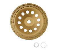 petour Concrete Grinding Discs 230 mm x 22.3 mm Cup Wheel with 2 Vario Circles Universal Sanding Disc Suitable for Efficient and Precise Sanding Concrete, Stone, Tile Adhesive, Granite, Masonry