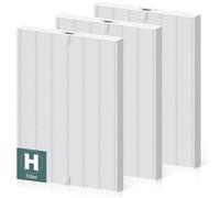 PETOX 3 Pack 116130 HEPA Filter H for Winix PlasmaWave Air Purifier 5500 5500-2 C535 5300 5300-2 6300 6300-2 P300 AM90 9000 5000 5000B C909 9800, H13 True HEPA Filter