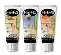 PetPäl Tasting Set Dog Snack “TuboSnack“ - 3x 75g | Premium Treats: Liver Sausage, Poultry Paste, Salmon-Cream | 100% Natural | Grain, Salt & Sugar Free | Easy to Dose | Made in Germany