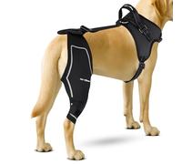 Petpanm- Adjustable Dog Knee Brace- Right Hind Leg with Integreted Harness- Premium Support for Torn ACL, Sprains & Strains Recovery, Enhances Mobility, Comfortable Neoprene- (Small)