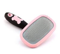 PETPAWJOY Dog Cat Slicker Brush, Gently Cleaning Pin Brush for Shedding Dogs Hair Brushs for Small Puppy Yorkie Poodle Rabbits Cats-Large Pink