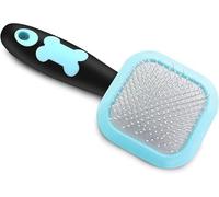 PETPAWJOY Dog Cat Slicker Brush, Gently Cleaning Pin Brush for Shedding Dogs Hair Brushs for Small Puppy Yorkie Poodle Rabbits Cats