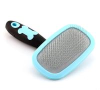 PETPAWJOY Dog Cat Slicker Brush, Gently Cleaning Pin Brush for Shedding Dogs Hair Brushs for Small Puppy Yorkie Poodle Rabbits Cats-Large Blue