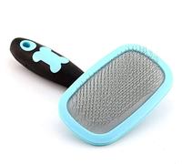 PETPAWJOY Slicker Brush, Dog Gently Cleaning Pin Brush for Shedding Hair, Small Dogs Puppy Yorkie Poodle Rabbits Cats - Big Blue
