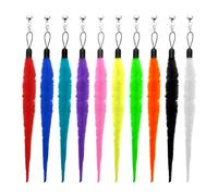 PetPhindU 10 Packs Cat Worm Toy Refills Cat Wand Replacement Worms Interactive Cat Wand Replacement Cat Toys for Teaser Play and Chase Exercise with Kitten