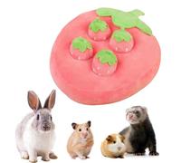PetPhindU Cute Plush Rabbit Foraging Toys Novelty Snuffle Mat Toys for Ferret Bunny Small Animals Interactive Enrichment for Squirrel Guinea Pig