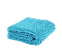 PetPhindU Dog Towel Ultra Absorbent Microfiber Chenille Cat Bath Towel with Hand Pockets Quick Drying and Machine Washable Durable Pet Bath Towel for Dogs Of All Breeds (grey, Blue, Purple, Pink)