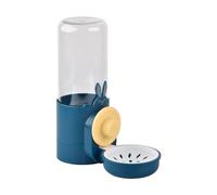 PetPhindU Pet Water Bottle 500ml Rabbit Water Feeder Non-Drip Automatic Kettle Small Animal Water Bottle Hanging Indoor Water Bowl for Bunny Chinchilla Hedgehog Squirrel (Dark Blue,8.1 * 6.6in)