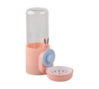 PetPhindU Pet Water Bottle 500ml Rabbit Water Feeder Non-Drip Automatic Kettle Small Animal Water Bottle Hanging Indoor Water Bowl for Bunny Chinchilla Hedgehog Squirrel (Pink,8.1 * 6.6in)