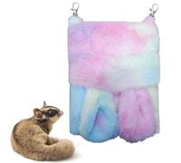 PetPhindU Warm Sugar Glider Sleeping Pouch - Hanging Colorful Cute Sleeping Bag Bed for Small Animal Rat Hamster Sugar Glider Chipmunk Gerbil etc