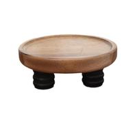 PetPhindU Wood Pedestal Stand Farmhouse Cake and Cupcake Display Multi-Purpose Wood Riser for Plant Soap Perfume Candle Decorative Tray for Home Kitchen Bathroom