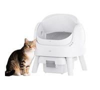 Petpivot Self-Cleaning Cat Litter Box, Open-Top Litter Tray with Safety Sensor, Large Space, Quiet Operation, Modern and Simple Style, Easy Maintenance, for Multi-Cat Households
