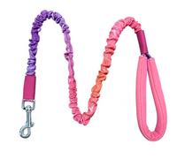 PetPog Bungee Dog Lead Pink, Elastic Shock Absorbing Dog Leash 95-140 cm with Soft Padded Handle and Zinc Alloy Snap Hook for Walking Training