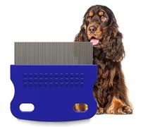 Petpost | Tear Stain Remover Comb for Dogs - Extra Fine Tooth Rake Gently & Effectively Gets Rid of Crust, Mucus, and Gunk Around Your Shih Tsu or Maltese