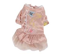 PetPride Dog Cheongsam, Soft Button Design, Chinese Style, Summer Wear for Dogs and Cats (M)
