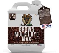 PETRA Brown Mulch Dye, 3,600 Sq Ft Coverage - Mulch Dye Brown, Brown Mulch for Landscaping, Brown Mulch for Garden Beds, Wood Mulch Dye, Permanent Mulch Paint & Playground Bark Mulch
