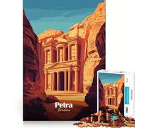 Petra, Jordan 1000 Piece Jigsaw Puzzles for Adults Smart Reason Toy Quiet Fun Smooth Edge Festival Gift (50x75cm)