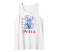 Petra Jordan, Al Khazneh Treasury Fun Travel Souvenir Tank Top
