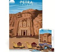 PETRA JORDAN Design Poster 1000 Pieces Jigsaw Puzzles for Teenagers Improve Memory Mental Relax Sharp Edge Creative Gift (38x52cm)