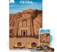 PETRA JORDAN Design Poster 1000 Pieces Jigsaw Puzzles for Teenagers Improve Memory Mental Relax Sharp Edge Creative Gift (38x52cm)