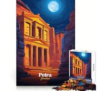Petra, Jordan Night View 1000 Piece Jigsaw Puzzles for Adults Teenagers Wise Think Toy Stress Relief Clear Cut (38x26cm)