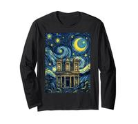 Petra Jordan Starry Night Art History Present Long Sleeve T-Shirt