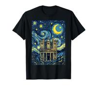 Petra Jordan Starry Night Art History Present T-Shirt