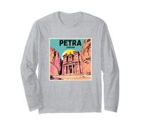 Petra Jordanian Souvenir Women Men Seven Wonders of The Worl Long Sleeve T-Shirt