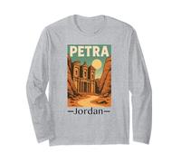 Petra Jordanian Souvenir Women Men Seven Wonders of The Worl Long Sleeve T-Shirt