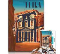 Petra Majesty Puzzles for Adults Teens 1000pc Puzzle,Help The Brain Exercise Addictive Toys to Cultivate Patience A Work of Art 75x50cm