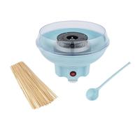 Petra PT2641BLVDEEU7 Cotton Candy Machine for Home - Electric Retro Cotton Candy Machine for Children's Birthday, Includes 50 x Cotton Candy Sticks & Measuring Spoon, 400 W, BPA-Free, Portable, Blue