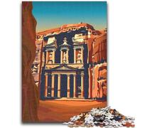 Petra Treasury 1000 Piece Jigsaw Puzzle for Adults Teens, Staycation Kill Time Birthday Present, Gifts, Wall Art for 14+ 1000pcs(50x75cm)