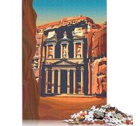 Petra Treasury Puzzles 1000 Pieces Paper Puzzles Paper Puzzle Jigsaws For Adults Teenagers Teenager Man Woman Gift 38x26cm/1000pcs