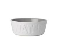 PetRageous 14014 Back to Basics Dishwasher and Microwave Safe Dog Water Bowl 6-Inch Diameter 2.25-Inch Tall 2.5-Cup Capacity For Medium and Large Dogs and Cats, White