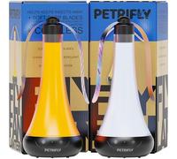 PETRI Fly Fans for Tables 2pk with Anti Bug Light - Food Fans to Keep Flies Away from Food - Spinner Fly Fan for Outdoor Table - Repellent