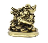 Petrichor Fengshui Laughing Buddha Riding on Dragon and Ingot