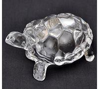 Petrichor Fengshui Vastu Original Clear Crystal Turtle for Peace & Prosperity (Big)