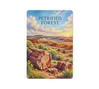 Petrified Forest Landscape Metal Wall Decor 30x20cm, Wall Art | Create a cosy winter wall in the games room with metal wall signs.