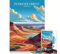 Petrified Forest National Park Adult Jigsaw Puzzle1000 Pieces Brain Teaser Mental Relax Pattern Assembly Santa Wish Item (38x26cm)