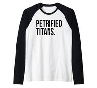 Petrified Titans Ancient Giant Theory Typography Raglan Baseball Tee