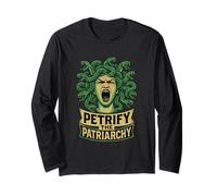 Petrify the Patriarchy Medusa Feminist Witch Long Sleeve T-Shirt
