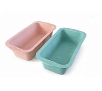 PetriStor 2 Pieces Non-Stick Silicone Bread and Cake Molds - Large Rectangular Tray (25 x 13 x 7 cm) for Pastry - Toast Mould - Suitable for Air Fryer and Oven