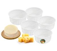 PetriStor 5 pcs Soft Cheese Mold for Cheese Making 0.8QT - Small Cheese Molds - Homemade Cheese Making Supplies - Cream Cheese Form Mold - Moldes Para Queso Fresco Casero - Feta Cheese Making Basket