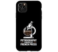 Petrography Powered By French Press Geology Coffee Case for iPhone 11 Pro Max