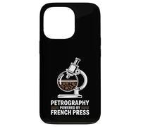 Petrography Powered By French Press Geology Coffee Case for iPhone 13 Pro