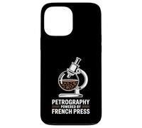 Petrography Powered By French Press Geology Coffee Case for iPhone 13 Pro Max