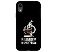 Petrography Powered By French Press Geology Coffee Case for iPhone XR