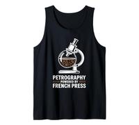 Petrography Powered By French Press Geology Coffee Tank Top