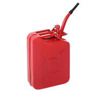 Petrol Can 20L, Jerry Can Fuel Can Fuel Oil Storage Can Metal Petrol Diesel Tank with Spout, Metal Water Container Cans Large Liquid Storage Canister For Diesel,Petrol,Oil& Water Container, Army Red