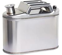 Petrol Can,Fuel Can,Fuel Tank,Diesel Can,Fuel Gasoline Petrol Diesel Gas Cans Tank Container Backup, 430 Stainless Steel Jerry Can For Motorcycle Automobiles Lawn Mower Boating Camping,5l